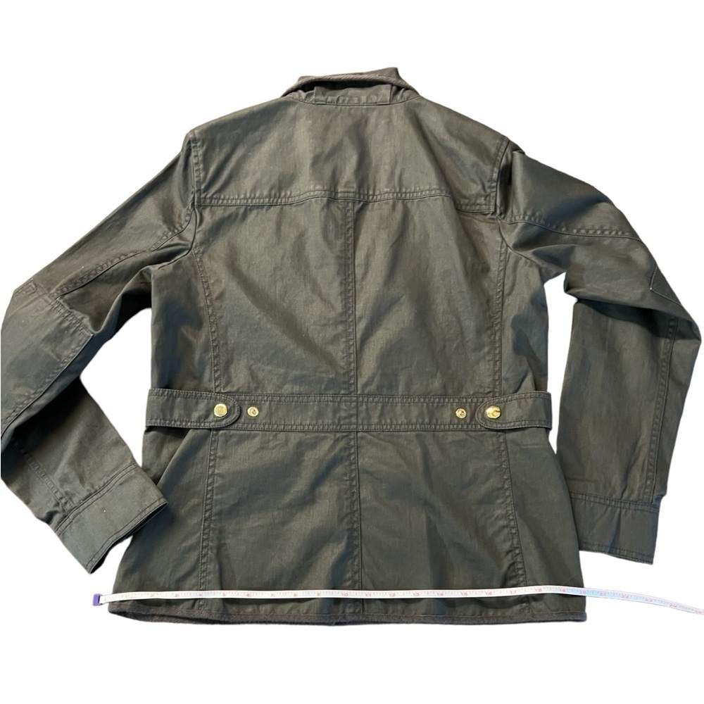 J CREW WOMENS RELAXED FIT GREEN BOYFRIEND FIELD JACKET SIZE SMALL - Picture 7 of 13